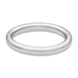 Round Platinum Band Ring