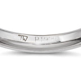 Round Platinum Band Ring