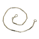 Art Deco 14k White Gold 13" Pocket Watch Fob Chain
