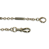 Art Deco 14k White Gold 13" Pocket Watch Fob Chain