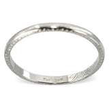 Antique Platinum and Palladium Engraved Wedding Band Ring