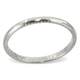 Antique Platinum and Palladium Engraved Wedding Band Ring