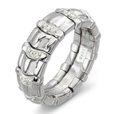 Piaget 18k White Gold Diamond Tanagra Band Ring