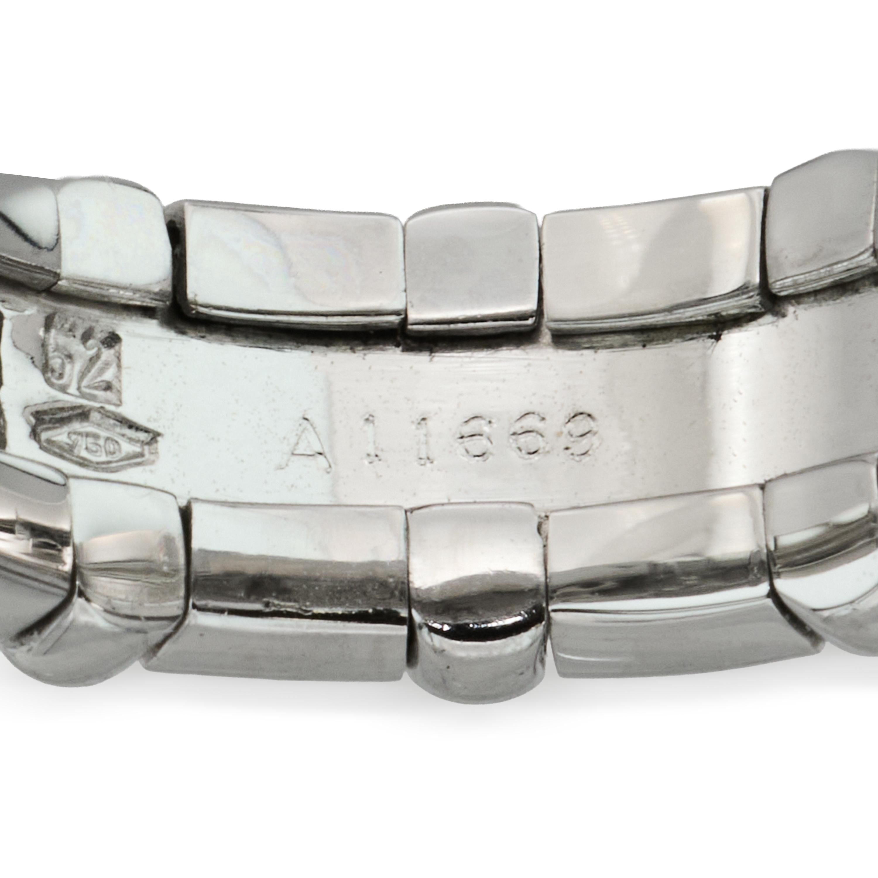 Piaget 18k White Gold Diamond Tanagra Band Ring