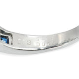 Vintage Platinum 2.33ct Sapphire and Diamond Halo Ring