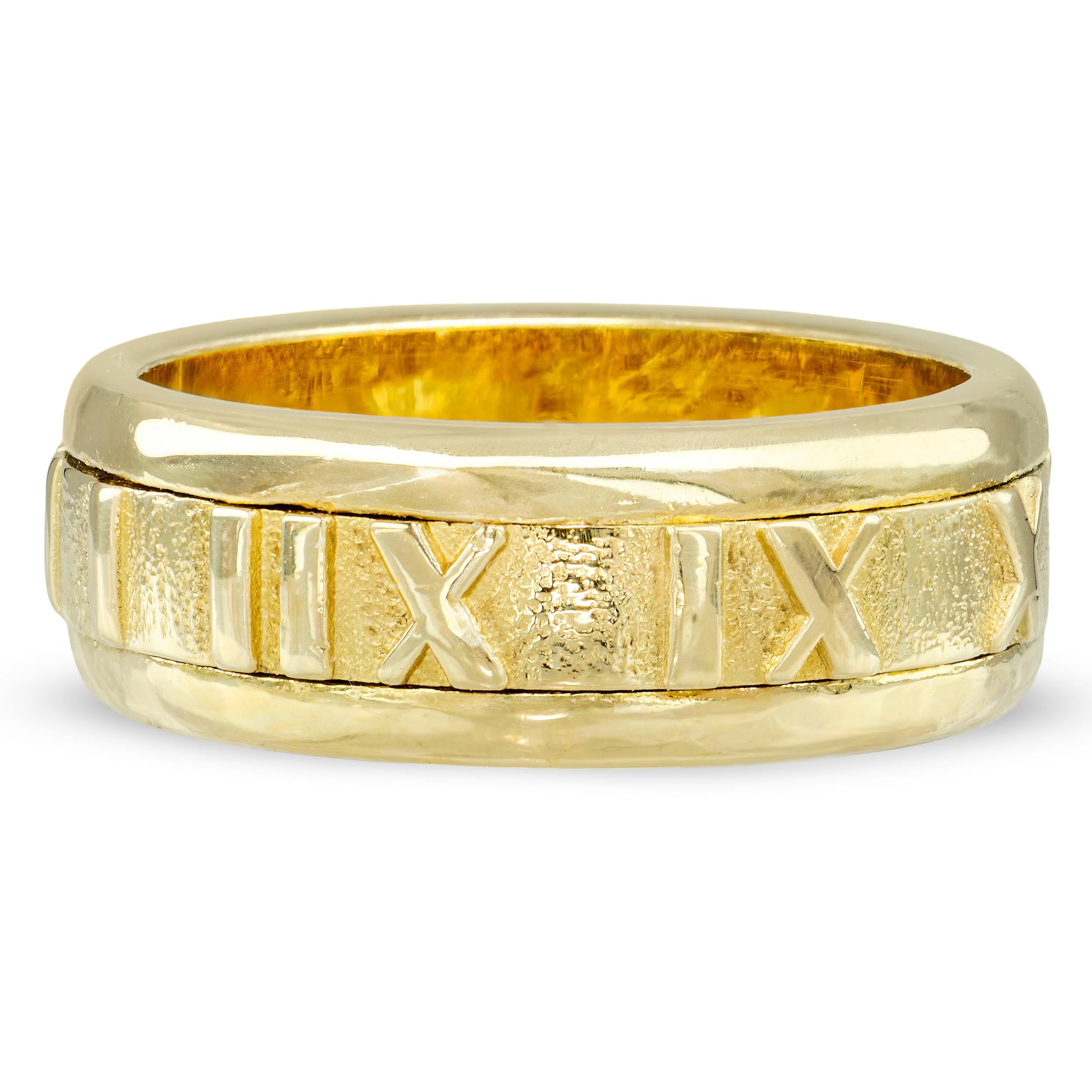 Vintage Tiffany & Co. 18k Yellow Gold Atlas Ring
