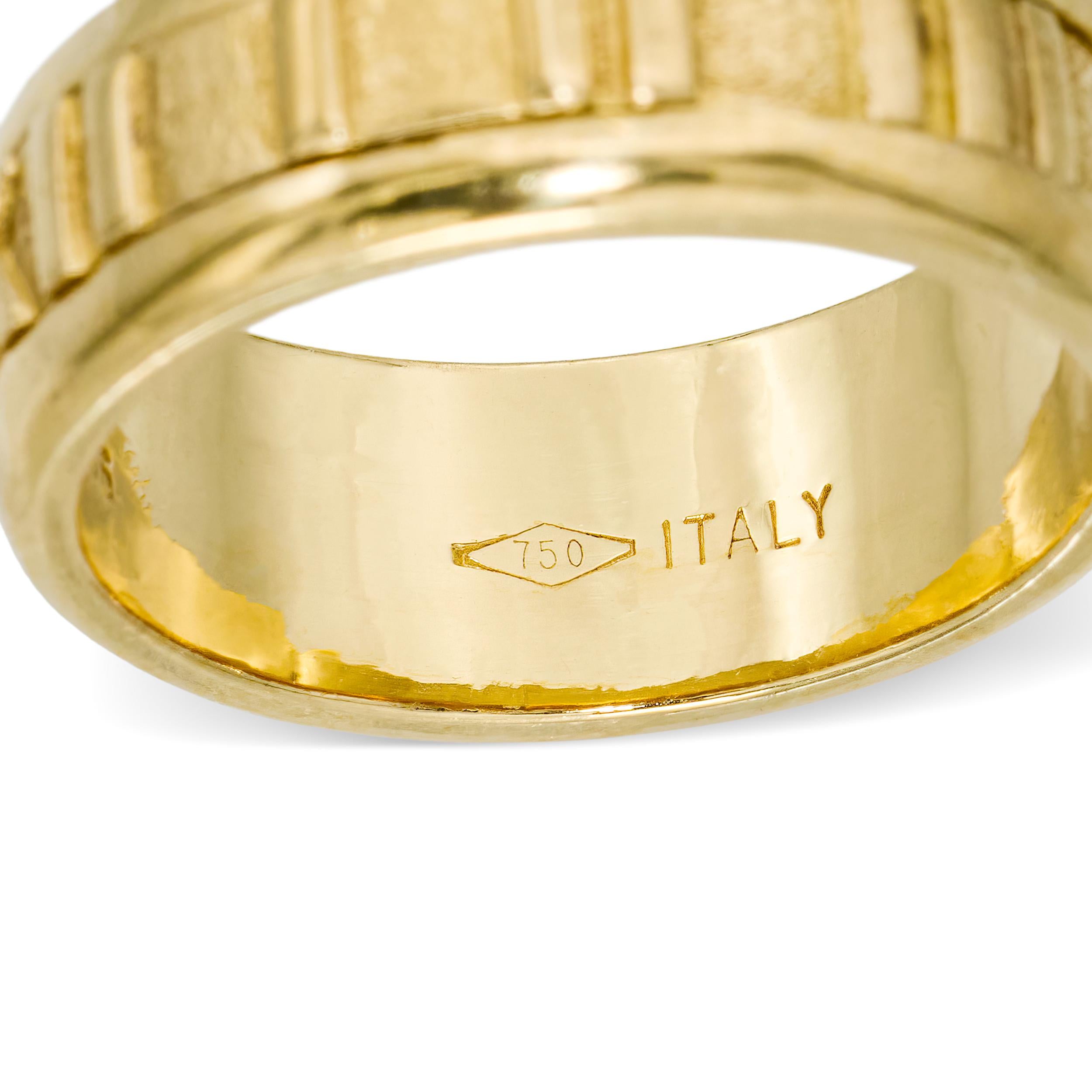 Vintage Tiffany & Co. 18k Yellow Gold Atlas Ring