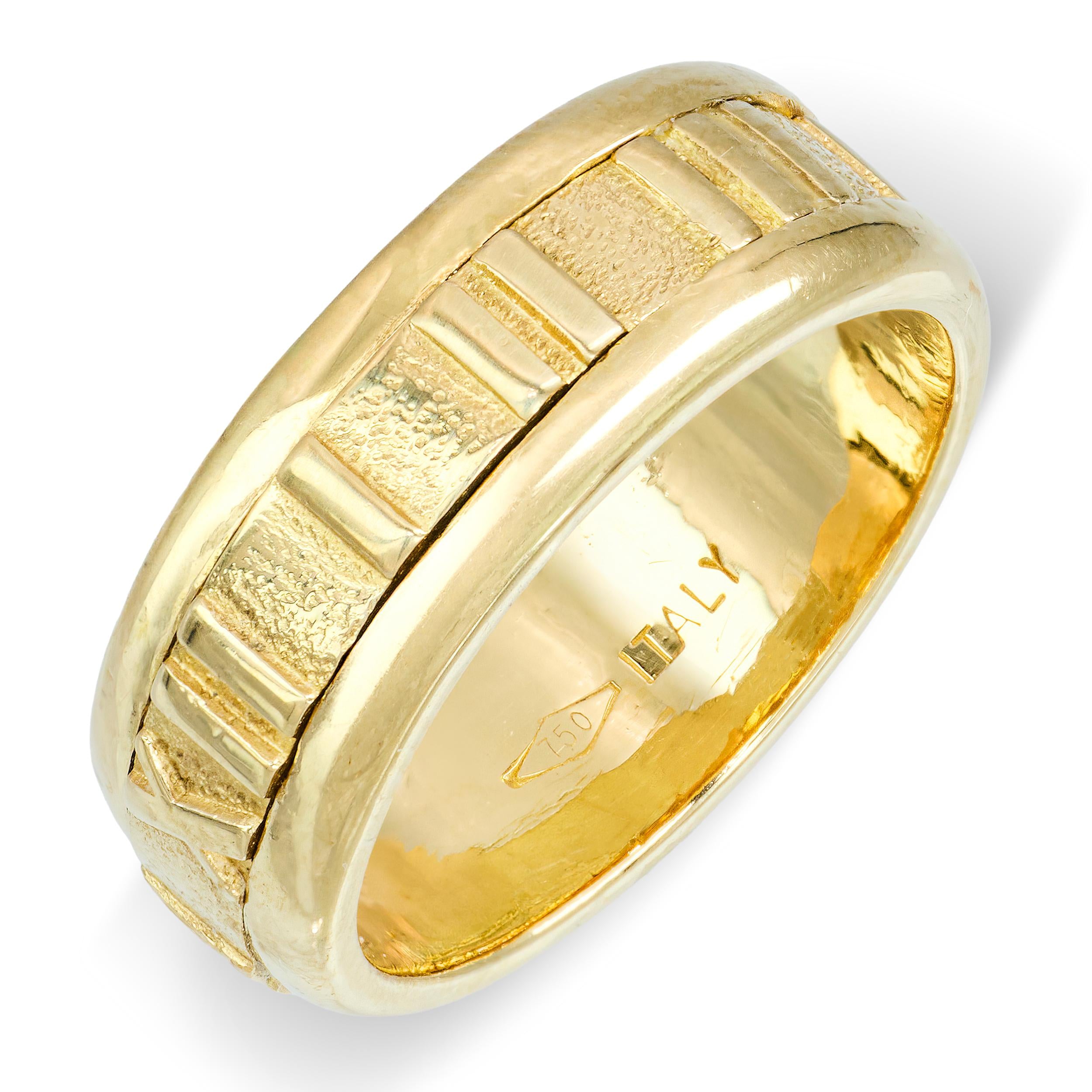 Vintage Tiffany & Co. 18k Yellow Gold Atlas Ring