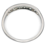 Vintage Platinum Single Cut Diamond Wedding Band Ring