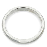 Vintage Platinum Plain Domed Wedding Band Ring