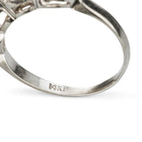 14k White Gold .36ctw Marquis Diamond East to West Wedding Band