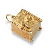 Vintage 14k Yellow Gold Safe Charm