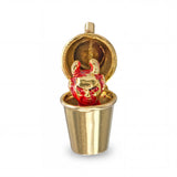 Vintage 14k Yellow Gold En Tremblant Shaker Cup with Devil Inside Charm