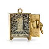 Vintage 14k Yellow Gold Safe Charm