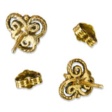 Vintage Yellow Gold Opal Stud Earrings