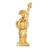Vintage Yellow Gold Statue of Liberty Charm
