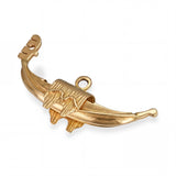 Vintage 14k Yellow Gold Asian Dragon Boat Charm Pendant