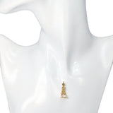 Vintage 14k Yellow Gold and Pearl Golfing Lady Charm