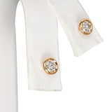 Vintage 18k Rose Gold 0.35tcw Diamond Stud Earrings