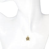 Antique 14k Yellow Gold 1.25ct  Amethyst Fob Pendant
