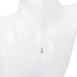 Vintage 14k White Gold 0.48ct J VS1 Diamond Solitaire Pendant