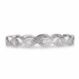 Vintage Platinum Diamond Eternity Band Ring