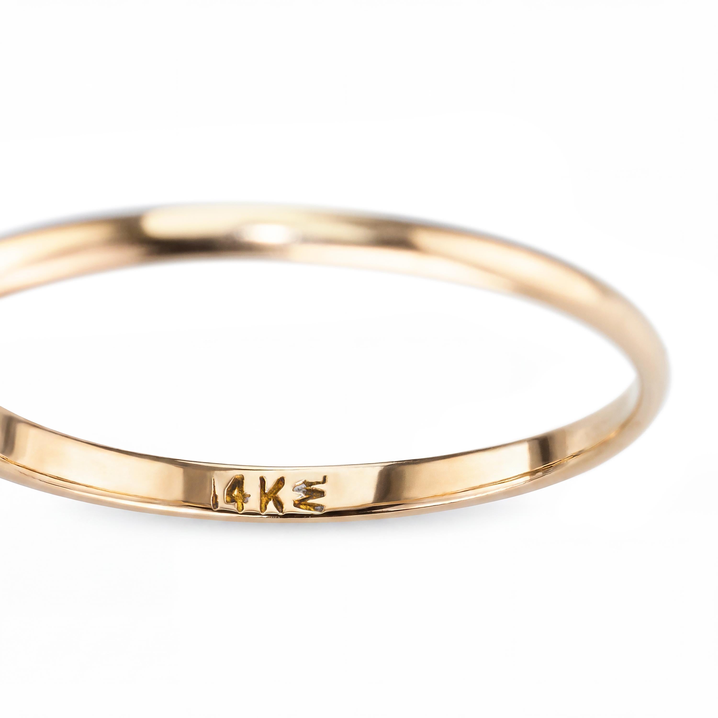 Vintage 14k Yellow Gold .20ct Diamond Solitaire Engagement Ring