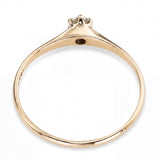 Vintage 14k Yellow Gold .20ct Diamond Solitaire Engagement Ring