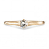 Vintage 14k Yellow Gold .20ct Diamond Solitaire Engagement Ring