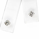 14k White Gold .66ctw Diamond Stud Earrings