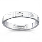 Vintage 950 Platinum Engraved Pattern Band