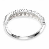Vintage Platinum Diamond Half Eternity Band Ring