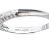 Vintage Platinum .22ctw Diamond Wedding Band