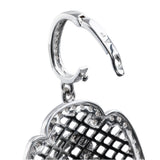 14k White Gold Edwardian Inspired 1.61ctw Diamond Pendant