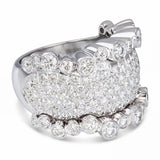 18k White Gold Bertani & Co. 2.82tcw Diamond Pave Ring