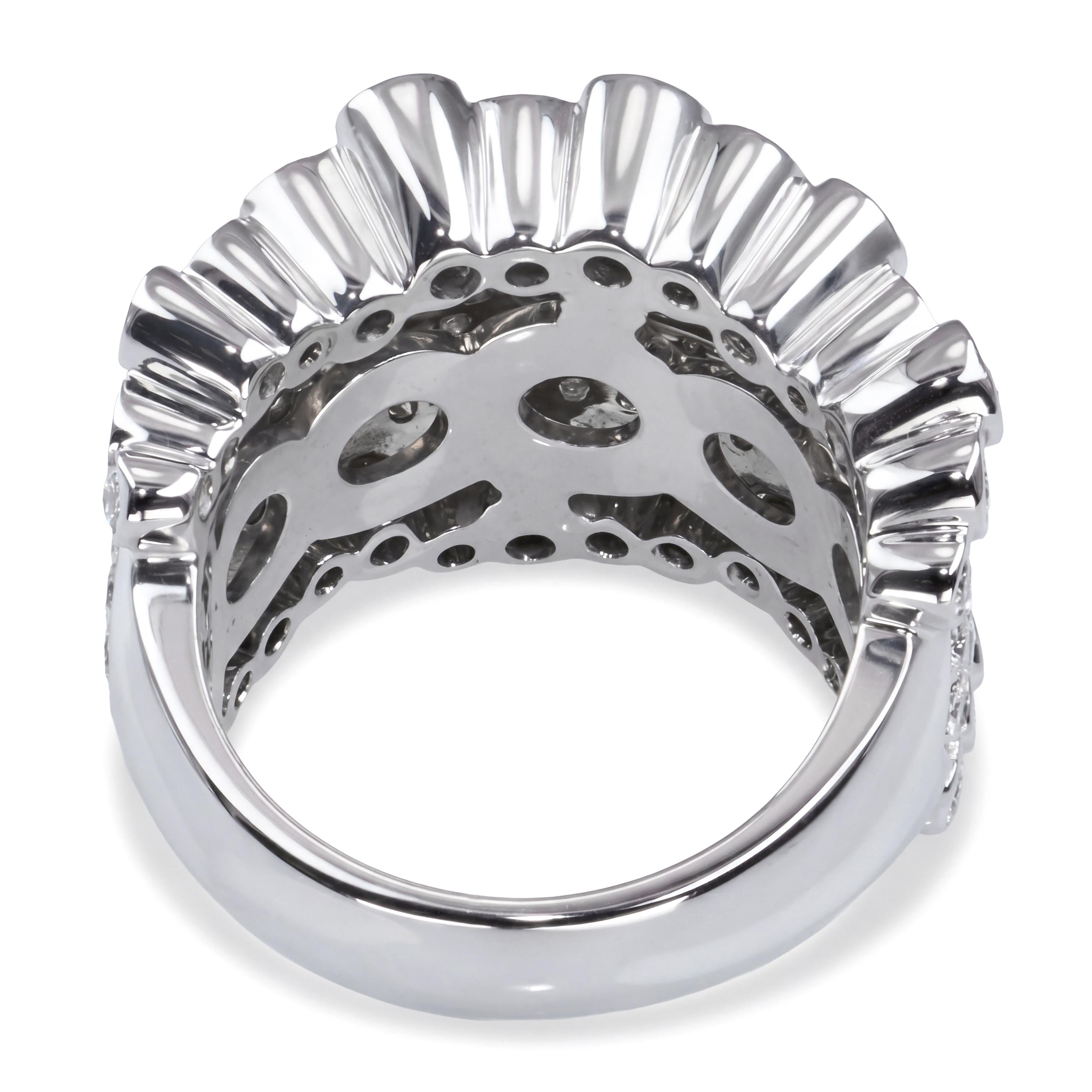 18k White Gold Bertani & Co. 2.82tcw Diamond Pave Ring
