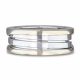 BVLGARI B.Zero1 18K White Gold 3-Band Ring