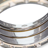 BVLGARI B.Zero1 18K White Gold 3-Band Ring