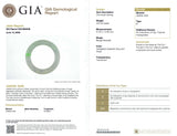 GIA Type B Jadeite Jade Variegated Green and Grey Bangle Bracelet