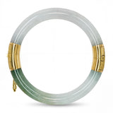 Vintage 14k Yellow Gold GIA Graded Jadeite Jade Type A Bracelet