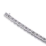 White Gold 12.21ctw Diamond Tennis Bracelet