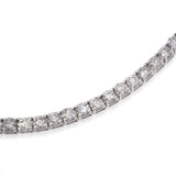 White Gold 12.21ctw Diamond Tennis Bracelet