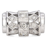 Vintage 14k White Gold 0.41tcw Diamond Ring