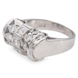 Vintage 14k White Gold 0.41tcw Diamond Ring