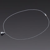 Vintage Palladium 0.93tcw Diamond Pendant with White Gold Necklace