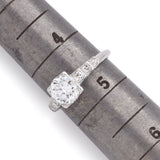 Vintage Platinum 1.12 Ct D SI1 Diamond Engagement Ring GIA