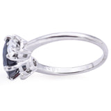 Vintage 2.71ct Sapphire & 0.96tcw Diamond Three-Stone Ring