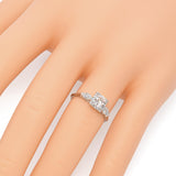 Vintage Platinum 3-Stone 1.11 TCW Diamond Engagement Ring