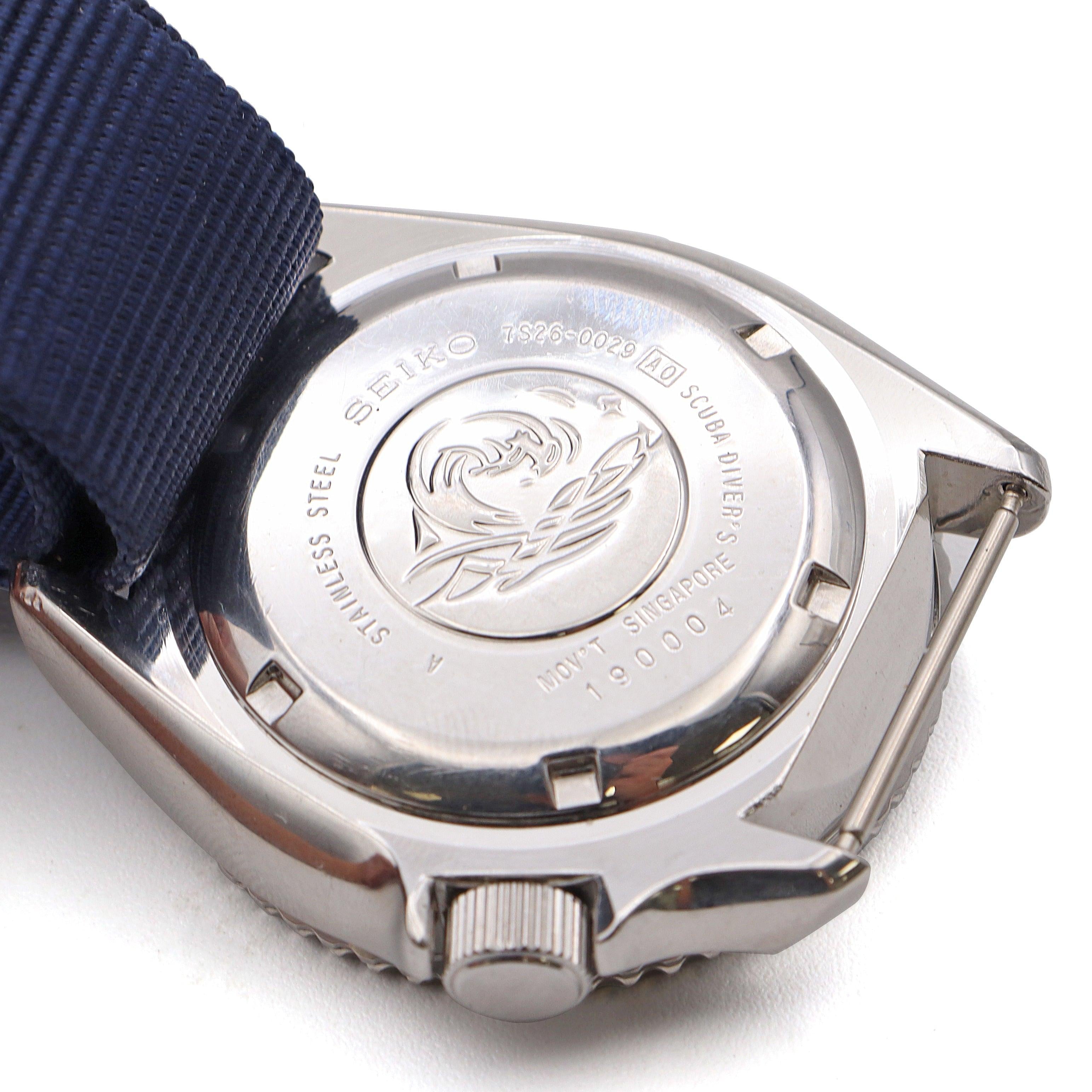 Vintage Seiko Diver's Stainless Steel Day Date Automatic Men's Watch Ref. 7S26-0