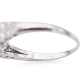 Antique Art Deco Platinum 0.96 Ct E VS1 Diamond Engagement Ring GIA